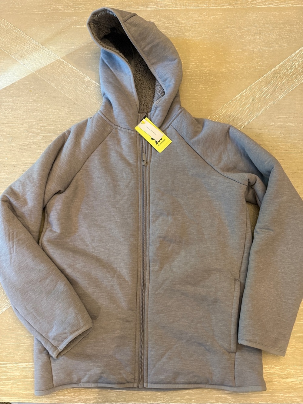 all in motion Kids' Heather Gray Hooded Zip Jacket